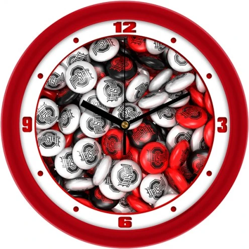 Discount - Ohio State Buckeyes Candy Wall Clock 1 Discount - Ohio State Buckeyes Candy Wall Clock