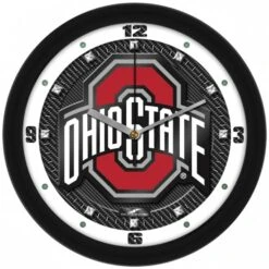 Discount - Ohio State Buckeyes Carbon Fiber Wall Clock