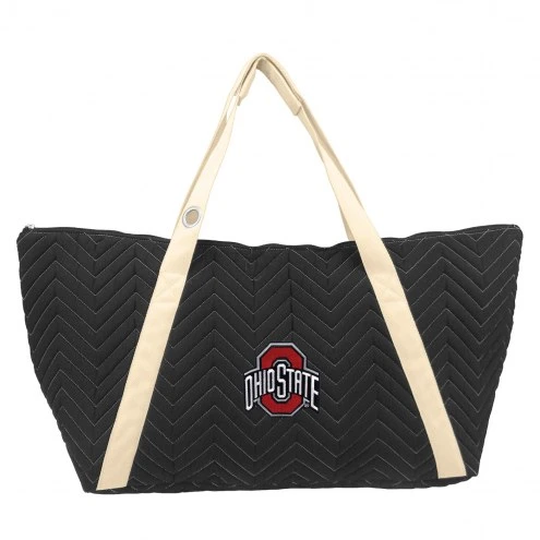 Discount - Ohio State Buckeyes Chevron Stitch Weekender Bag 1 Discount - Ohio State Buckeyes Chevron Stitch Weekender Bag