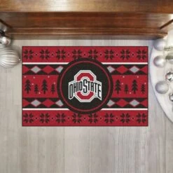 Discount - Ohio State Buckeyes Christmas Sweater Starter Rug