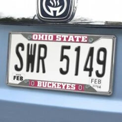 Discount - Ohio State Buckeyes Chrome Metal License Plate Frame