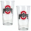Discount - Ohio State Buckeyes College 16 Oz. Pint Glass 2-Piece Set