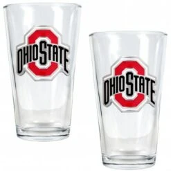Discount - Ohio State Buckeyes College 16 Oz. Pint Glass 2-Piece Set