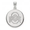 Discount - Ohio State Buckeyes Sterling Silver Large Disc Pendant