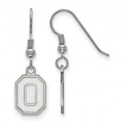Discount - Ohio State Buckeyes Sterling Silver Small Dangle Earrings
