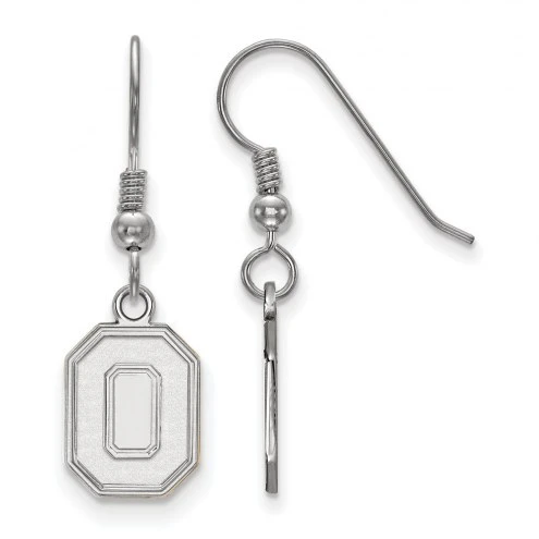 Discount - Ohio State Buckeyes Sterling Silver Small Dangle Earrings 1 Discount - Ohio State Buckeyes Sterling Silver Small Dangle Earrings