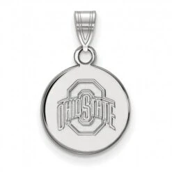 Discount - Ohio State Buckeyes Sterling Silver Small Disc Pendant