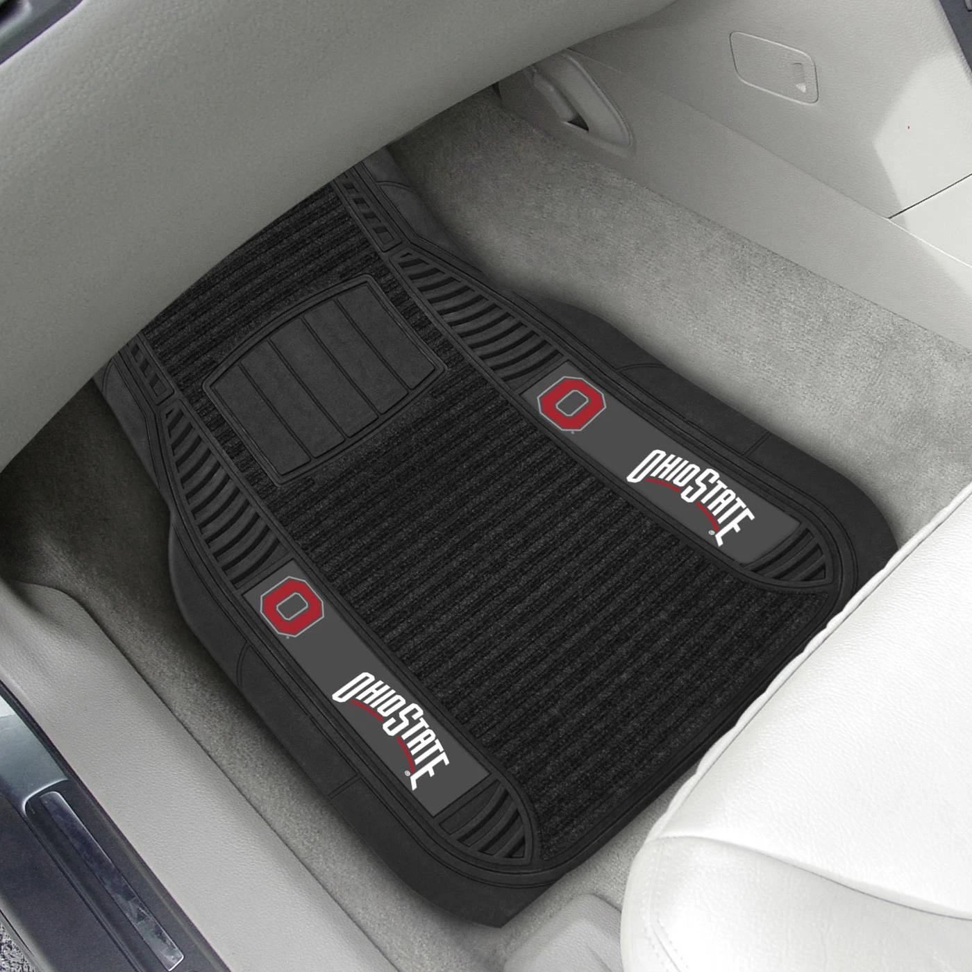Discount - Ohio State Buckeyes Deluxe Car Floor Mat Set 1 Discount - Ohio State Buckeyes Deluxe Car Floor Mat Set