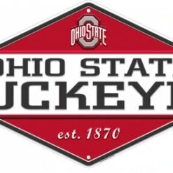 Discount - Ohio State Buckeyes Diamond Panel Metal Sign