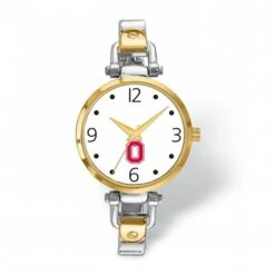 Discount - Ohio State Buckeyes Elegant Ladies Two-Tone Watch
