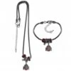 Discount - Ohio State Buckeyes Euro Bead Necklace & Bracelet Set