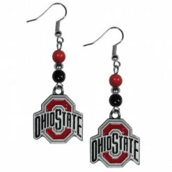 Discount - Ohio State Buckeyes Fan Bead Dangle Earrings