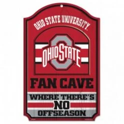 Discount - Ohio State Buckeyes Fan Cave Wood Sign