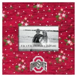 Discount - Ohio State Buckeyes Floral 10" x 10" Picture Frame
