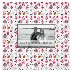 Discount - Ohio State Buckeyes Floral Pattern 10" x 10" Picture Frame