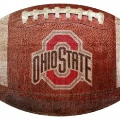 Discount - Ohio State Buckeyes Football Shaped Sign