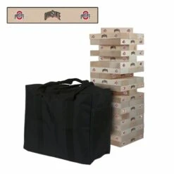 Discount - Ohio State Buckeyes Giant Wooden Tumble Tower Game