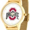 Discount - Ohio State Buckeyes Gold Mesh Statement Watch