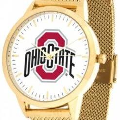 Discount - Ohio State Buckeyes Gold Mesh Statement Watch