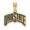 Discount - Ohio State Buckeyes Sterling Silver Gold Plated Large Enameled Pendant