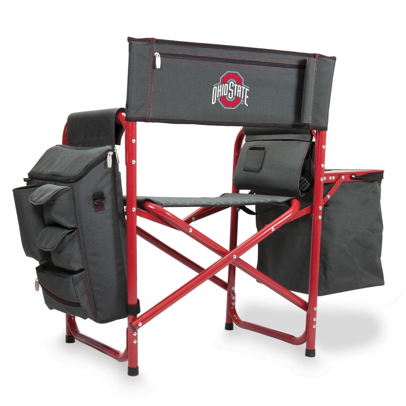 Discount - Ohio State Buckeyes Gray/Red Fusion Folding Chair 1 Discount - Ohio State Buckeyes Gray/Red Fusion Folding Chair