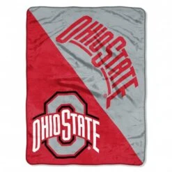 Discount - Ohio State Buckeyes Halftone Raschel Blanket
