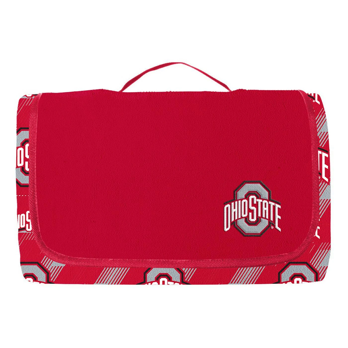 Discount - Ohio State Buckeyes Hex Stripe Picnic Blanket 2 Discount - Ohio State Buckeyes Hex Stripe Picnic Blanket - Image 2