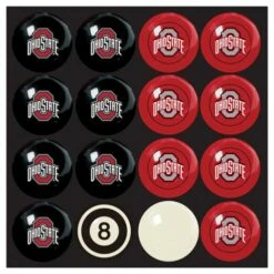 Discount - Ohio State Buckeyes Home vs. Away Pool Ball Set