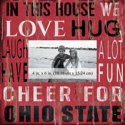 Discount - Ohio State Buckeyes In This House 10" x 10" Picture Frame 1 Discount - Ohio State Buckeyes In This House 10" x 10" Picture Frame
