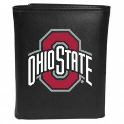 Discount - Ohio State Buckeyes Large Logo Leather Tri-fold Wallet