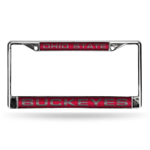 Discount - Ohio State Buckeyes Laser Chrome License Plate Frame 1 Discount - Ohio State Buckeyes Laser Chrome License Plate Frame