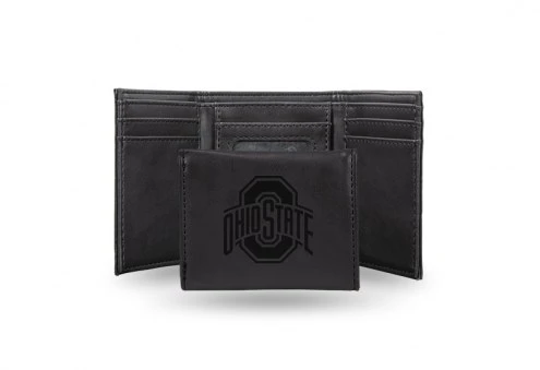 Discount - Ohio State Buckeyes Laser Engraved Black Trifold Wallet 1 Discount - Ohio State Buckeyes Laser Engraved Black Trifold Wallet
