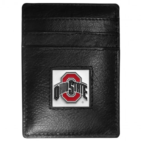 Discount - Ohio State Buckeyes Leather Money Clip/Cardholder in Gift Box 1 Discount - Ohio State Buckeyes Leather Money Clip/Cardholder in Gift Box