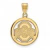 Discount - Ohio State Buckeyes Sterling Silver Gold Plated Medium Pendant