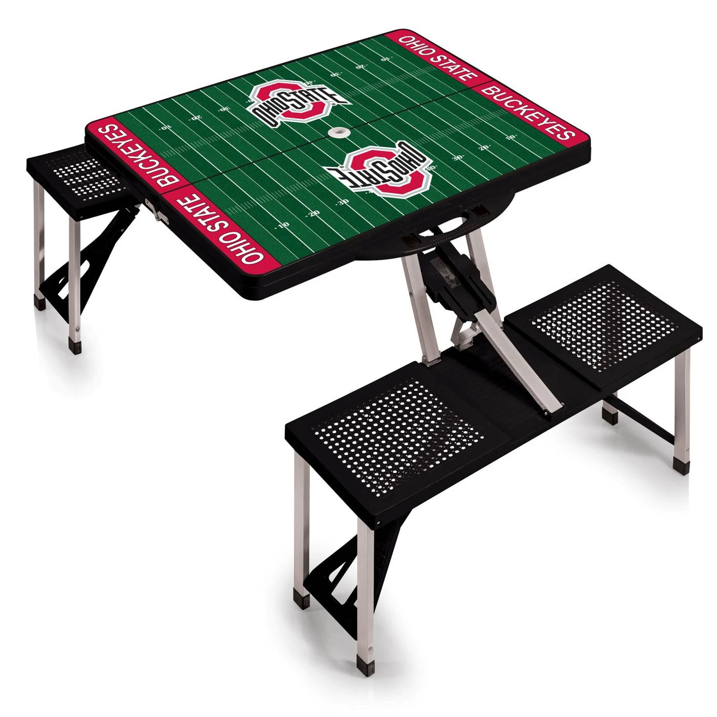 Discount - Ohio State Buckeyes NCAA Black Sports Folding Picnic Table 1 Discount - Ohio State Buckeyes NCAA Black Sports Folding Picnic Table