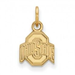 Discount - Ohio State Buckeyes NCAA Sterling Silver Gold Plated Extra Small Pendant