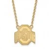 Discount - Ohio State Buckeyes NCAA Sterling Silver Gold Plated Large Pendant Necklace