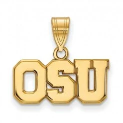 Discount - Ohio State Buckeyes Sterling Silver Gold Plated Medium Pendant