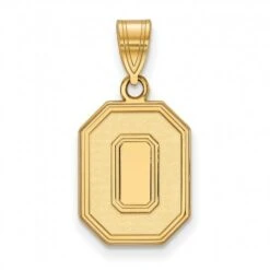 Discount - Ohio State Buckeyes Sterling Silver Gold Plated Medium Pendant