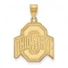 Discount - Ohio State Buckeyes NCAA Sterling Silver Gold Plated Large Pendant