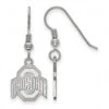 Discount - Ohio State Buckeyes Sterling Silver Small Dangle Earrings