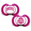 Discount - Ohio State Buckeyes Pink Baby Pacifier 2-Pack