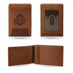 Discount - Ohio State Buckeyes Premium Leather Front Pocket Wallet