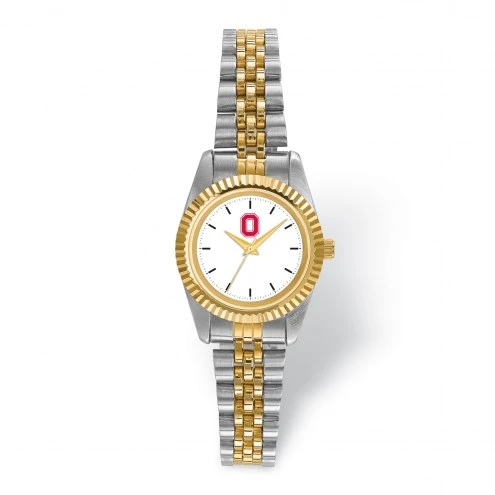 Discount - Ohio State Buckeyes Pro Two-Tone Ladies Watch 1 Discount - Ohio State Buckeyes Pro Two-Tone Ladies Watch