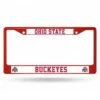 Discount - Ohio State Buckeyes Red Colored Chrome License Plate Frame