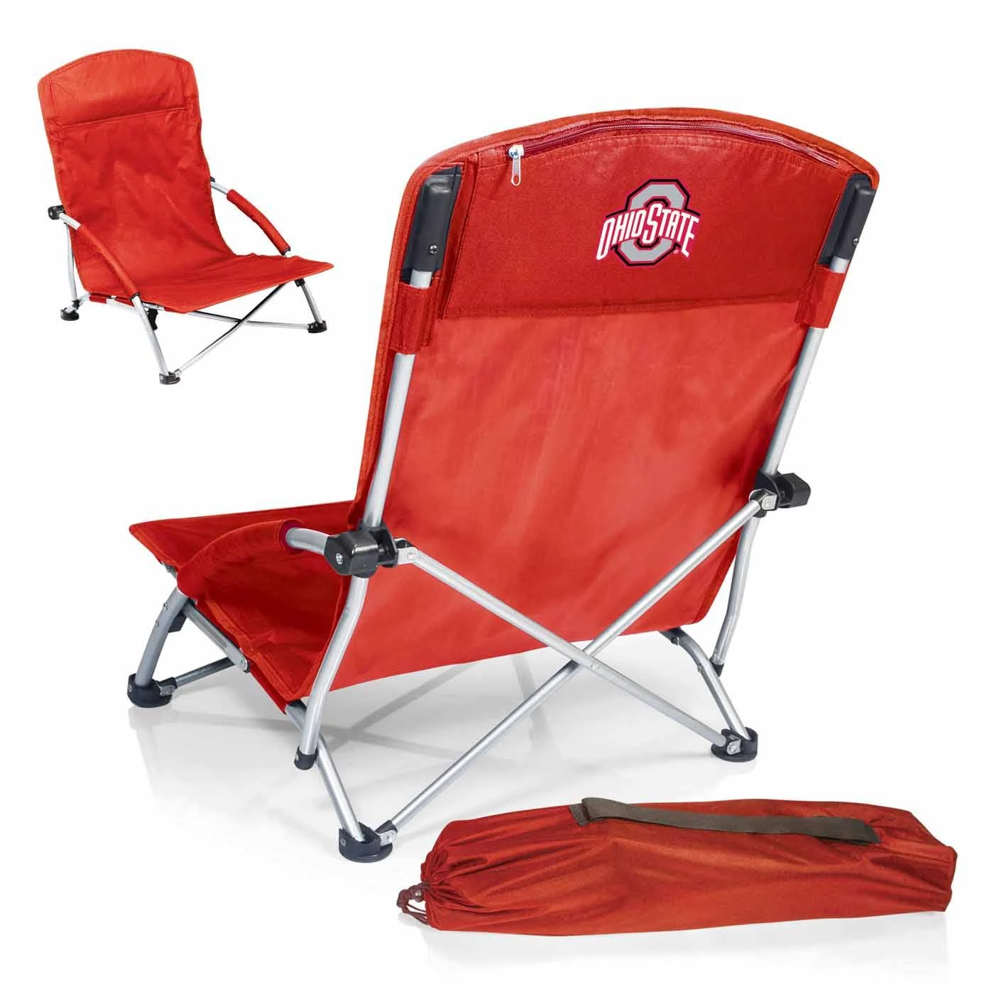 Discount - Ohio State Buckeyes Red Tranquility Beach Chair 2 Discount - Ohio State Buckeyes Red Tranquility Beach Chair - Image 2