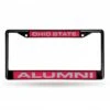Discount - Ohio State Buckeyes Laser Black License Plate Frame