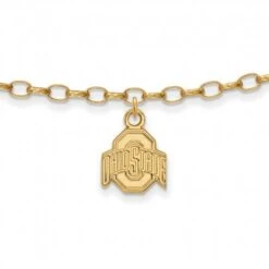 Discount - Ohio State Buckeyes Sterling Silver Anklet