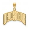 Discount - Ohio State Buckeyes Sterling Silver Gold Plated Extra Large Pendant