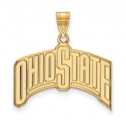 Discount - Ohio State Buckeyes Sterling Silver Gold Plated Extra Large Pendant